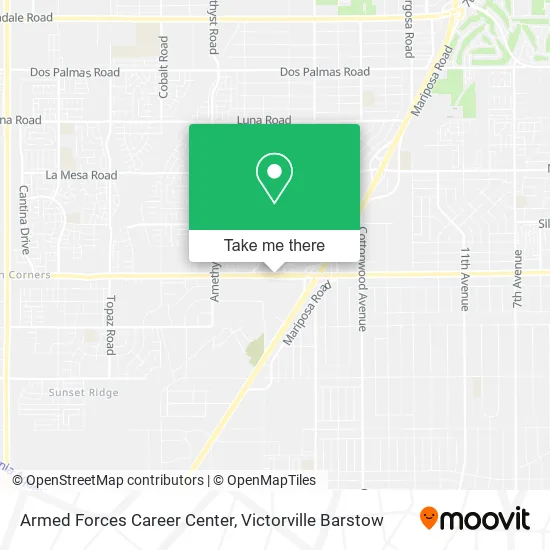 Mapa de Armed Forces Career Center