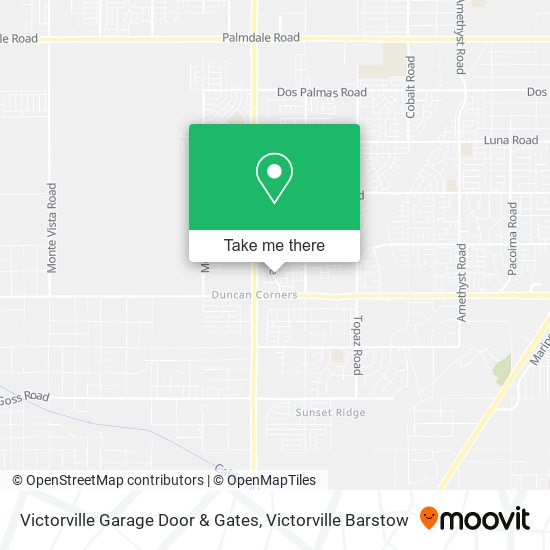 Mapa de Victorville Garage Door & Gates