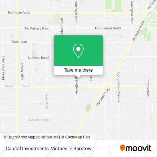 Capital Investments map