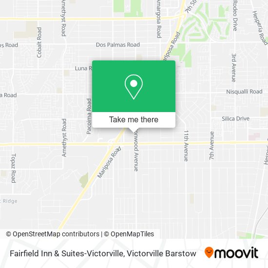 Mapa de Fairfield Inn & Suites-Victorville