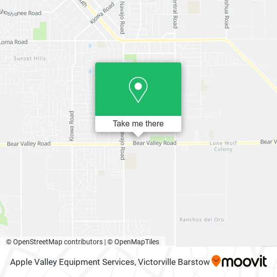 Mapa de Apple Valley Equipment Services