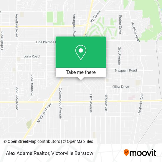 Alex Adams Realtor map