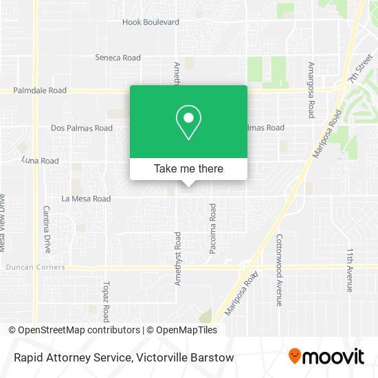 Mapa de Rapid Attorney Service