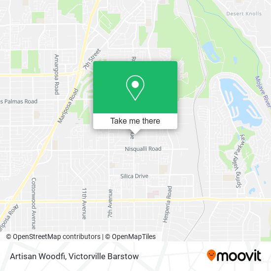 Artisan Woodfi map