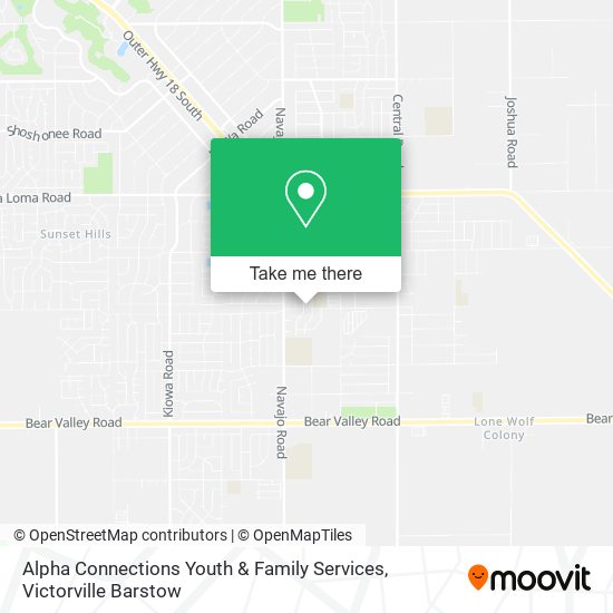 Mapa de Alpha Connections Youth & Family Services
