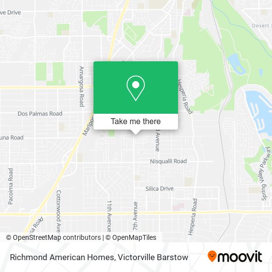 Richmond American Homes map