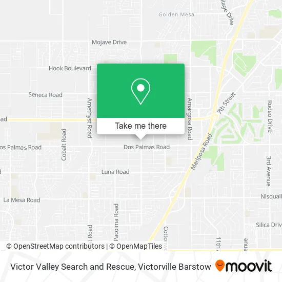 Victor Valley Search and Rescue map