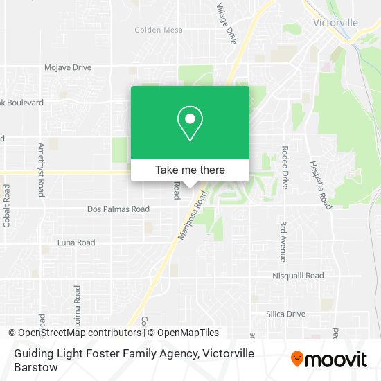 Mapa de Guiding Light Foster Family Agency