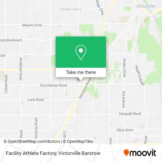 Facility Athlete Factory map