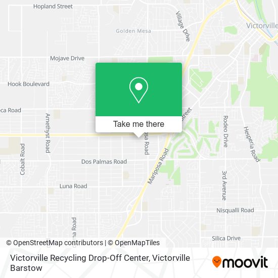 Victorville Recycling Drop-Off Center map