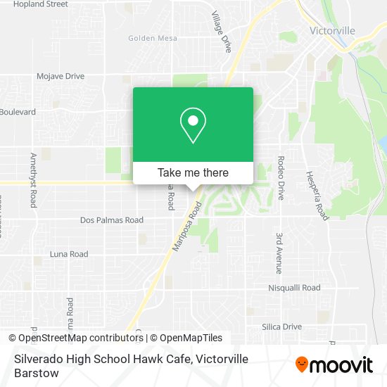 Silverado High School Hawk Cafe map