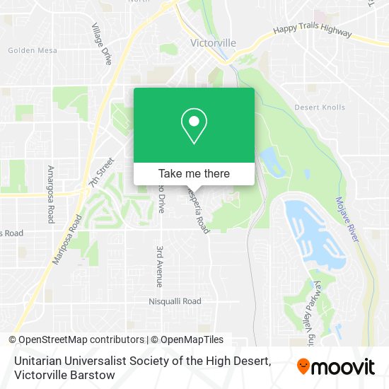 Unitarian Universalist Society of the High Desert map