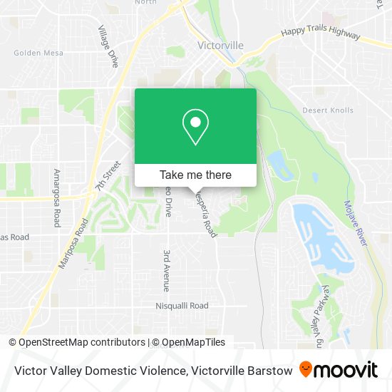 Victor Valley Domestic Violence map