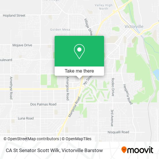 Mapa de CA St Senator Scott Wilk