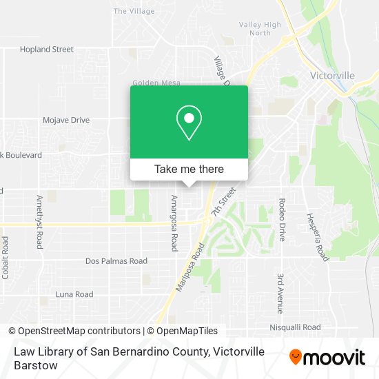 Law Library of San Bernardino County map