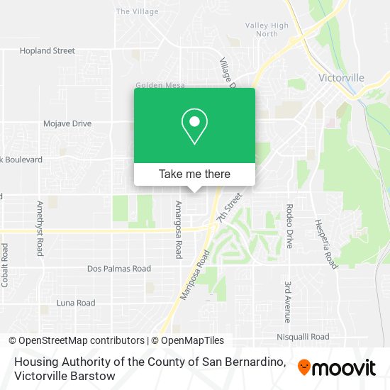 Housing Authority of the County of San Bernardino map