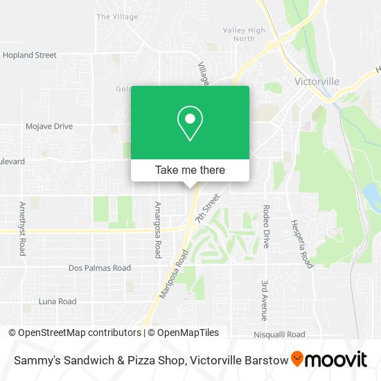 Mapa de Sammy's Sandwich & Pizza Shop