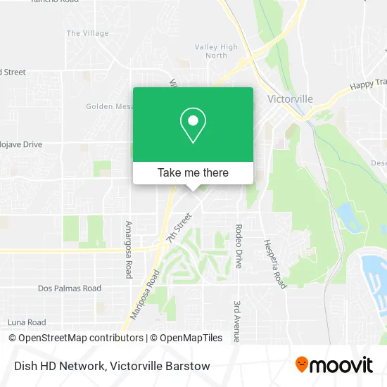 Dish HD Network map