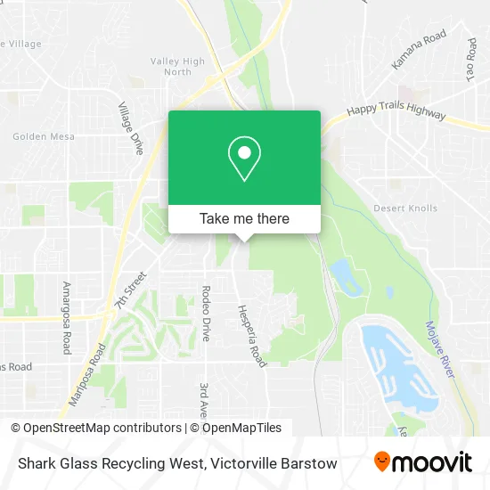 Shark Glass Recycling West map