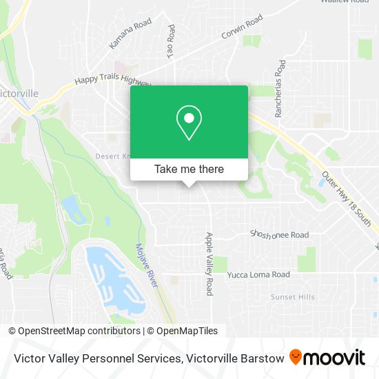 Mapa de Victor Valley Personnel Services