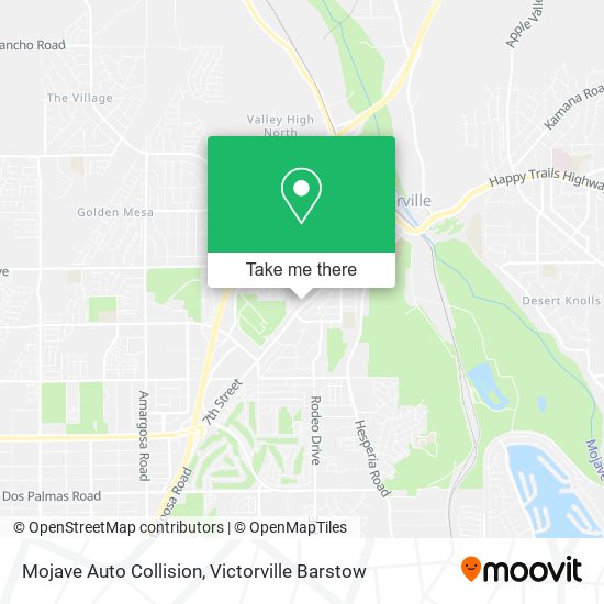 Mapa de Mojave Auto Collision
