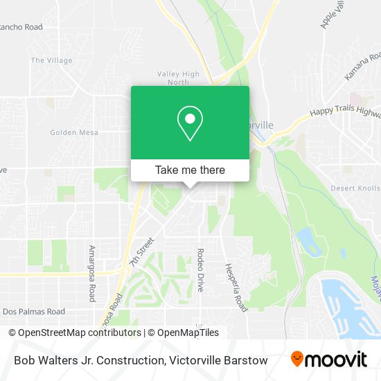 Bob Walters Jr. Construction map