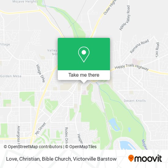 Mapa de Love, Christian, Bible Church