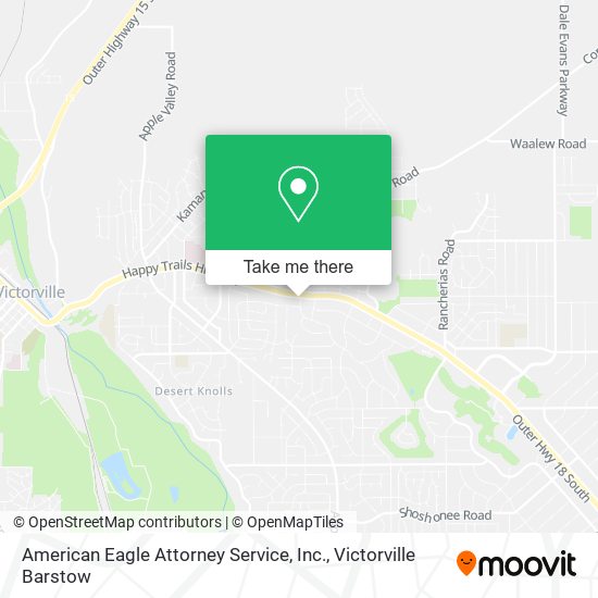 Mapa de American Eagle Attorney Service, Inc.