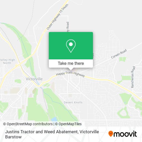 Justins Tractor and Weed Abatement map