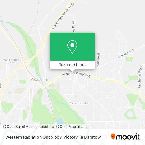 Western Radiation Oncology map