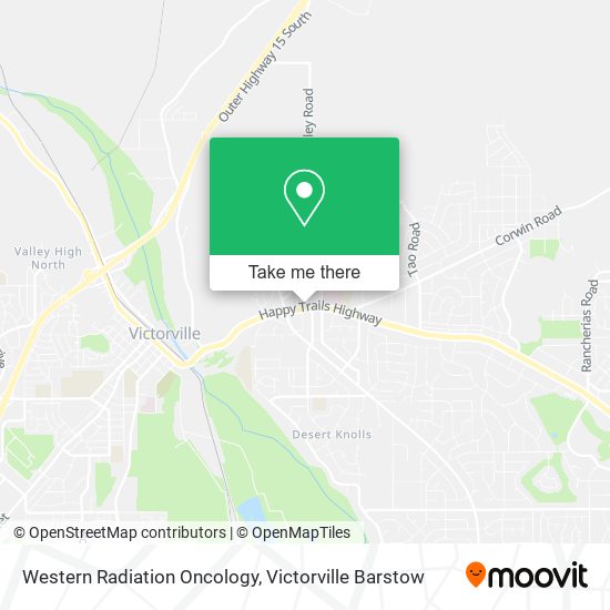 Mapa de Western Radiation Oncology