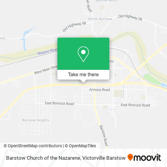 Barstow Church of the Nazarene map