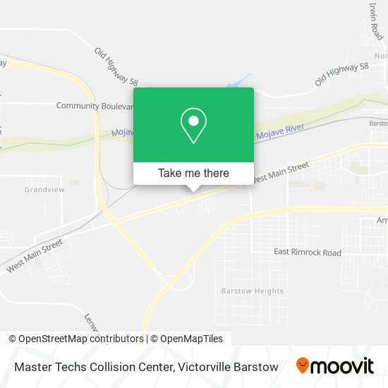 Mapa de Master Techs Collision Center