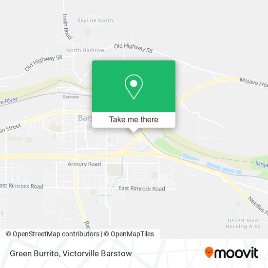 Green Burrito map