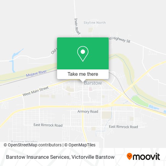 Barstow Insurance Services map