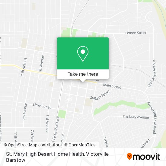 Mapa de St. Mary High Desert Home Health