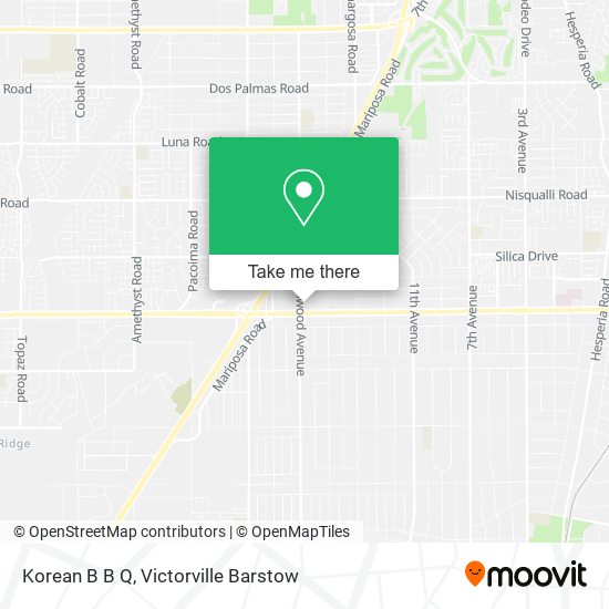 Korean B B Q map