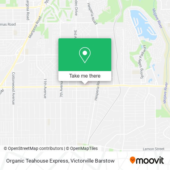Organic Teahouse Express map