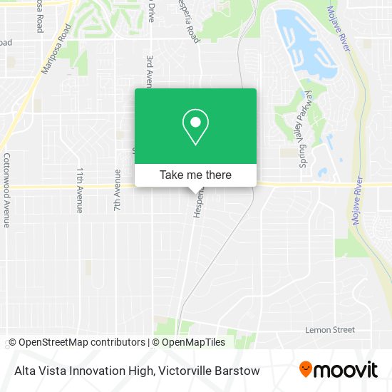 Alta Vista Innovation High map