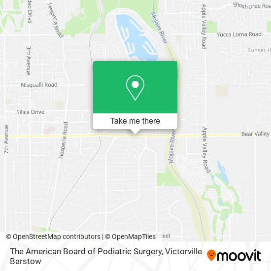 The American Board of Podiatric Surgery map