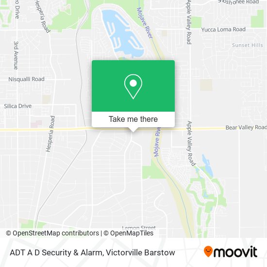 ADT A D Security & Alarm map