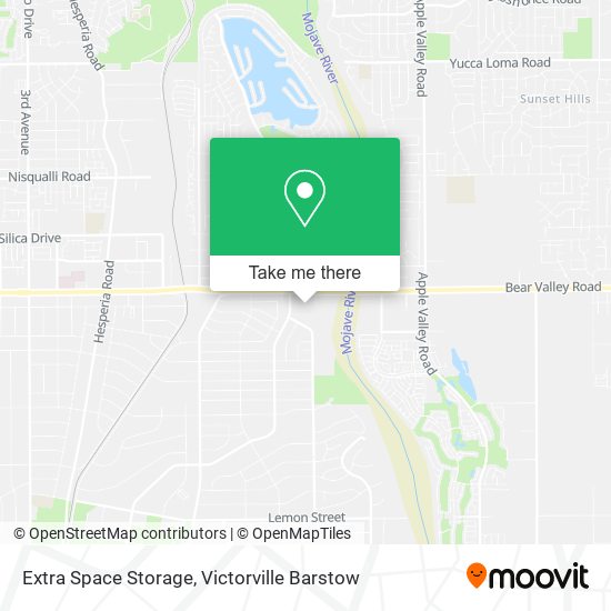 Mapa de Extra Space Storage