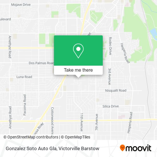 Mapa de Gonzalez Soto Auto Gla