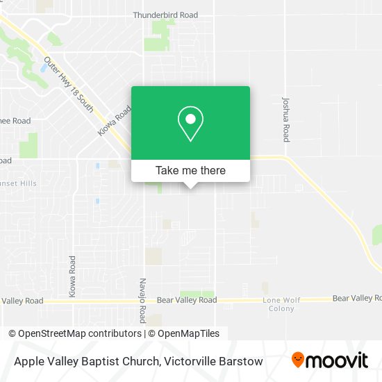 Apple Valley Baptist Church map
