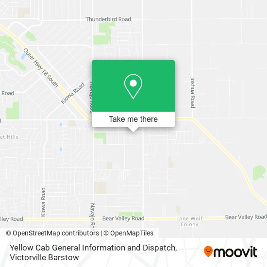 Yellow Cab General Information and Dispatch map