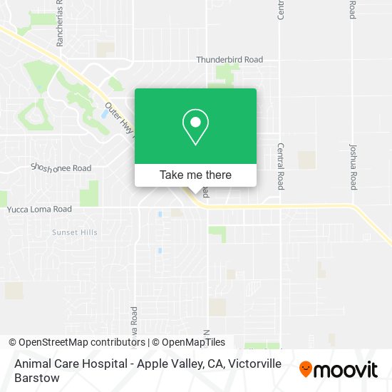 Animal Care Hospital - Apple Valley, CA map