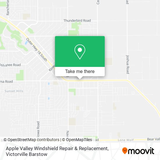 Apple Valley Windshield Repair & Replacement map