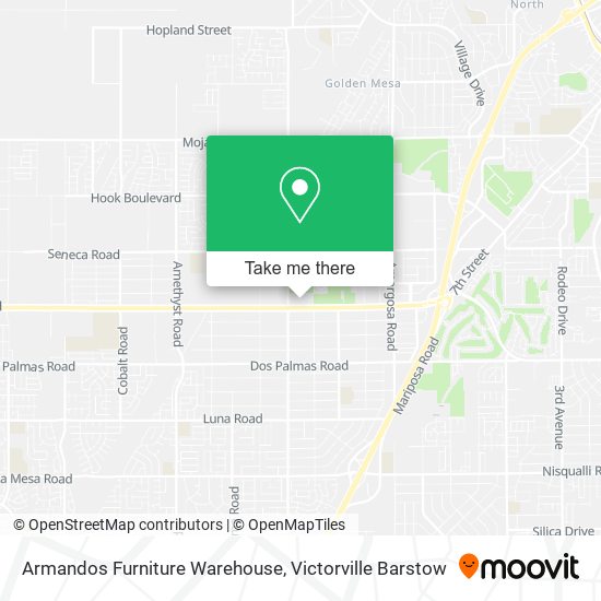 Armandos Furniture Warehouse map