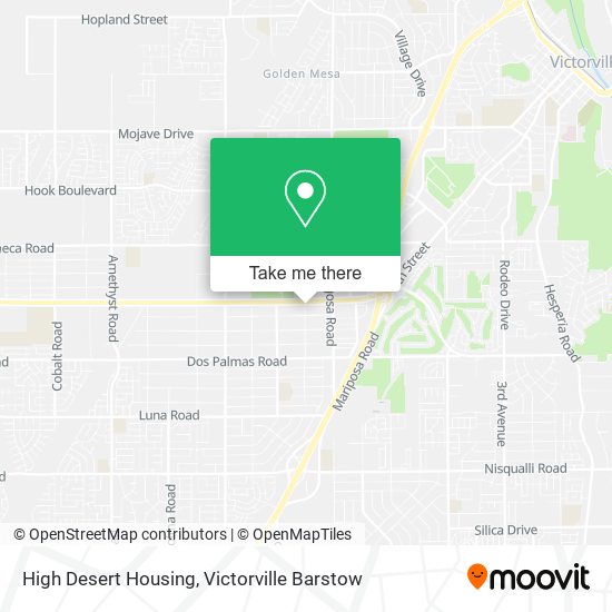 High Desert Housing map