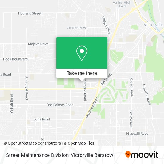 Street Maintenance Division map